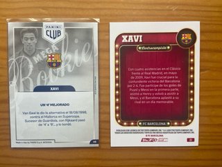 Xavi numerada /275 Topps yMega Rookie Panini Barça