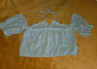 Blusa verde con volantes