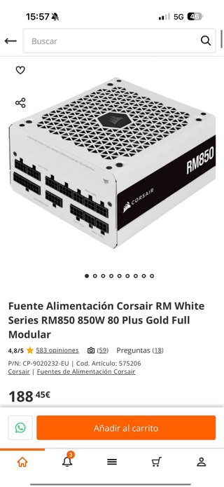 PC Gaming 1 año de uso