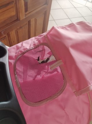 Carrito para mascotas rosa