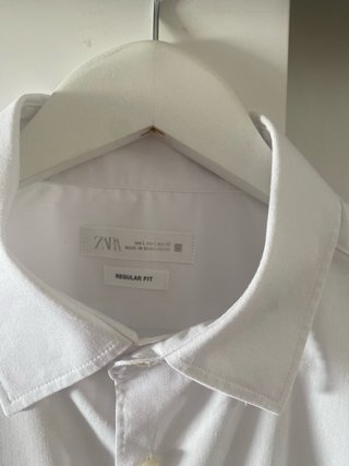 Camisa de vestir ZARA caballero blanca