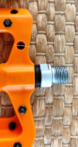 Pedales MTB Plataforma Ancha Naranja