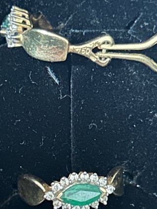 Pendientes Oro con Esmeralda