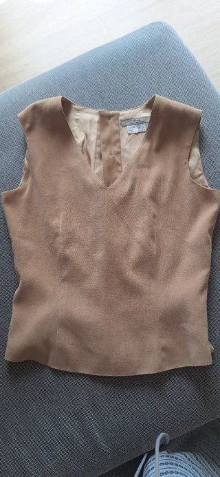 Traje color mantequilla/beige claro talla 38 Zara