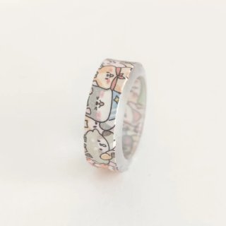 Anillos transparentes con animalitos.
