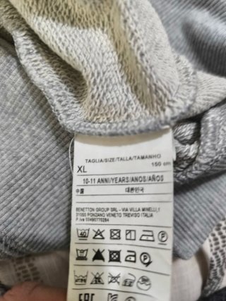 Chándal Benetton niño gris