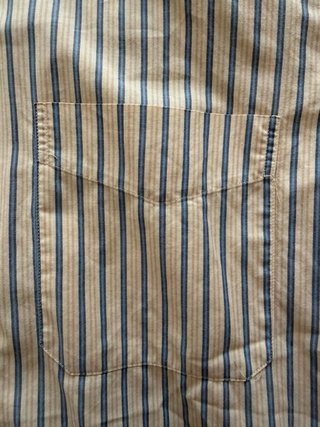 Camisa Cortefiel Talla L Rayas Beige y Azul
