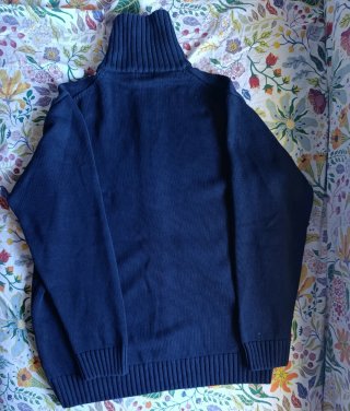 Jersey lana Zara hombre cuello alto cremallera