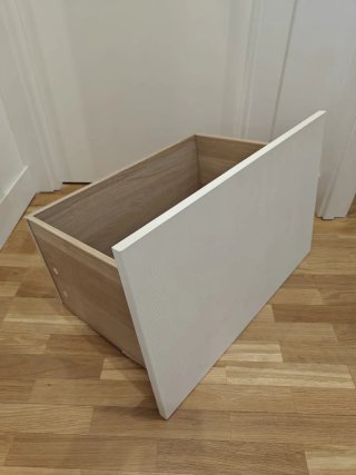 Cajón IKEA BESTÅ blanco madera