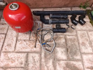 Hidroestufa Verona 14kw Negra/Roja