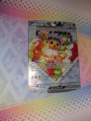 Eevee EX Carta Pokémon etb y de la ultra-premium