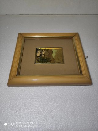 Quadro vintage casa montagna