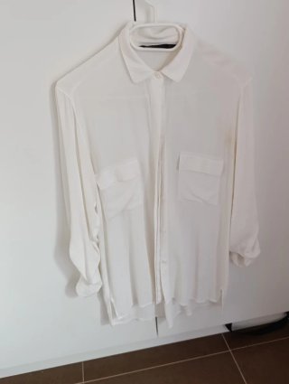 2 Camisas Blancas Zara Fluidas