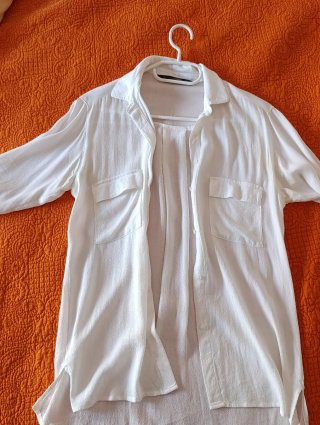 2 Camisas Blancas Zara Fluidas