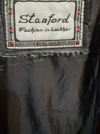 Giacca vera pelle morbida brand Stanford vintage