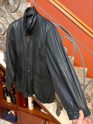 Giacca vera pelle morbida brand Stanford vintage