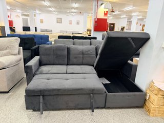Sofá cama gris reversible - Envio gratis