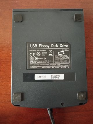 Leitor Disquetes Externo USB Sony