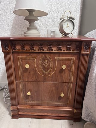 Cabezal y pie de cama de madera