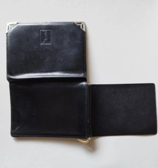 Portafogli YSL fermasoldi vintage pelle nera