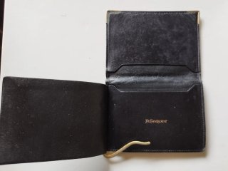 Portafogli YSL fermasoldi vintage pelle nera