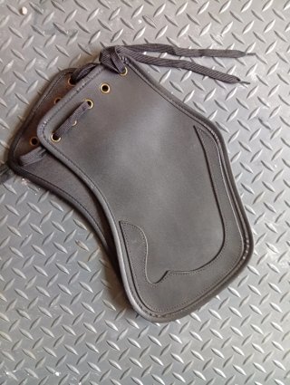Deflector Calor Moto Negro Cuero