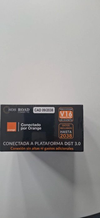 Baliza V16 DGT conectada nueva,adjunto tiket.