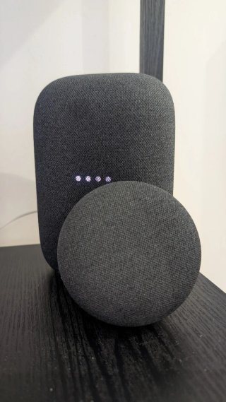 Altavoces: Google Nest y Nest Mini Gris
