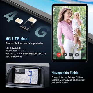 ALLDOCUBE Tablet Android 15 portátil conectividad