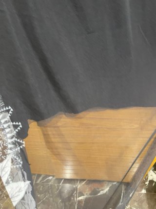 Vestido Desigual Negro Flores Talla L