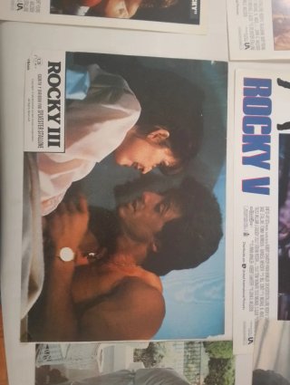 Lote Fotocromos Rocky III , Rocky V yAcorralado