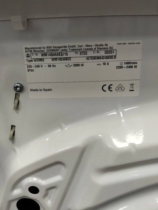 Lavadora Siemens 8kg