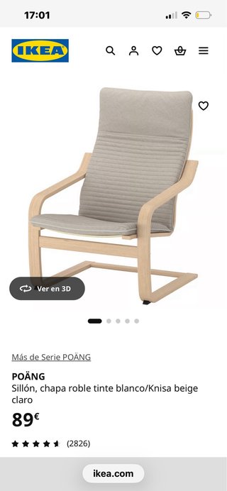 Sillón Ikea POÄNG