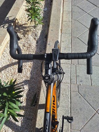 Bicicleta Carretera MEGAMO Negra/Naranja talla 54