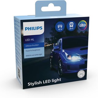 Philips faros delanteros led luz blanca