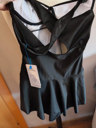 Bañador vestido negro