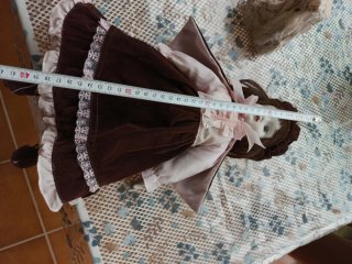 Muñeca de porcelana vintage