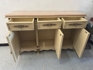 Mueble recibidor mármol y madera
