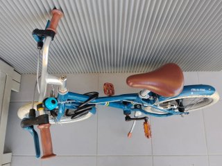 Bici infantil Decathlon azul estilo vintage