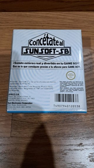 Altavoces Sunsoft SB para Game Boy de Spaco