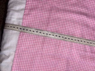 2 Sábanas Cuna/Carro Cuadros Rosa