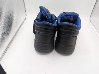 Botas de seguridad negras y azules