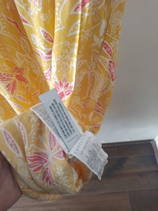 Vestido amarillo Cortefiel Talla S