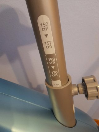 Bicicleta Estática Azul y Gris