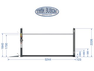 Elevador parking 4 columnas doble