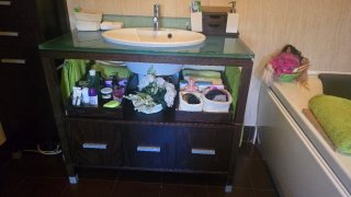 Conjunto Baño Completo: lavabo, WC, bidé y muebles