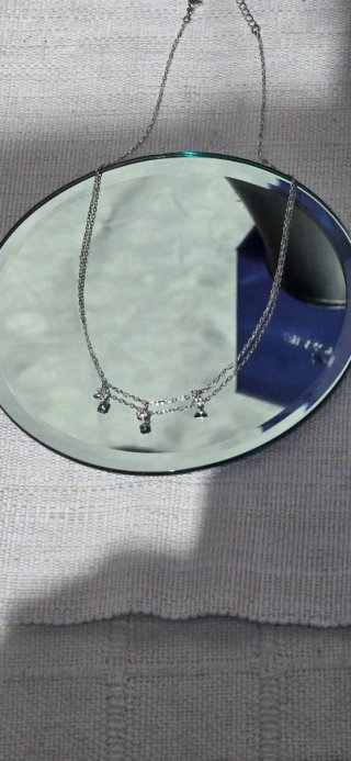 Collar Swarovski Trio Plata