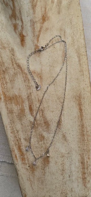 Collar Swarovski Trio Plata