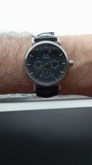 Orologio R&G TIME automatico nero/argento