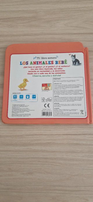 Libro Los animales Bebé tapa dura con sonido